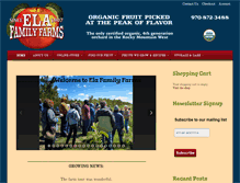 Tablet Screenshot of elafamilyfarms.com